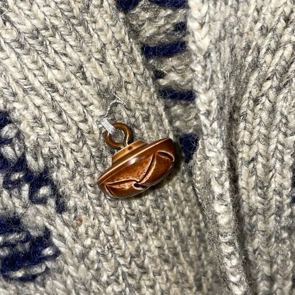 Vintage American Eagle Outfitters Cardigan Nordic Design Men’s Size L Wool Nylon - Picture 15 of 15